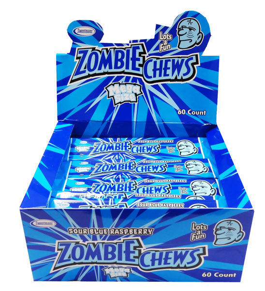 Zombie Chews (blue raspberry) - 28g from Berry Bon Bon theberrybonbon.com.au