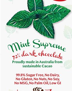 Little Zebra - Mint Supreme 72% Dark Chocolate - 85g from Berry Bon Bon theberrybonbon.com.au