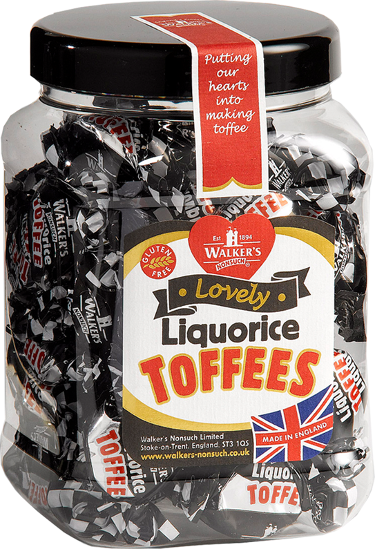 Walkers Toffee Tubs - Liquorice - 450g from Berry Bon Bon theberrybonbon.com.au