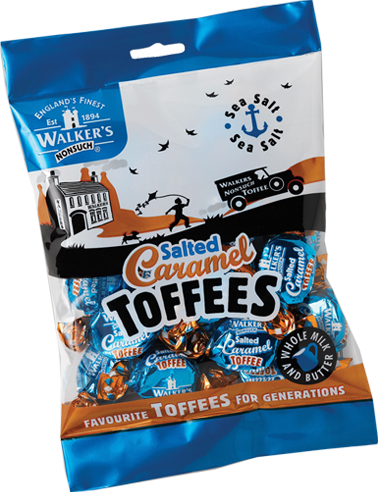 Walkers Toffees Bags - Salted Caramel - 150g from Berry Bon Bon theberrybonbon.com.au