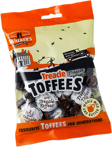 Walkers Toffees Bags - Treacle Toffees - 150g from Berry Bon Bon theberrybonbon.com.au
