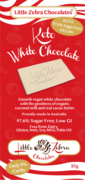 Little Zebra - Keto White Chocolate - 85g from Berry Bon Bon theberrybonbon.com.au